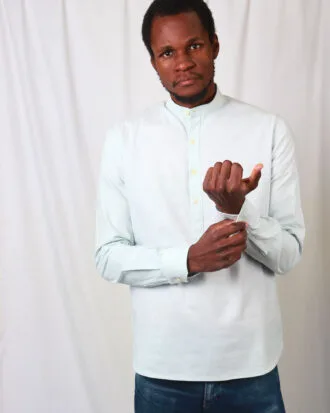 Cladshati Lime Cream Popover Shirt
