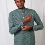 Cladshati Greenish checked shirt