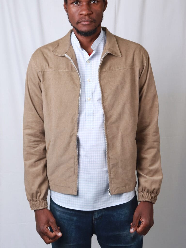 Cladshati Beige Corduroy Jacket - Image 4