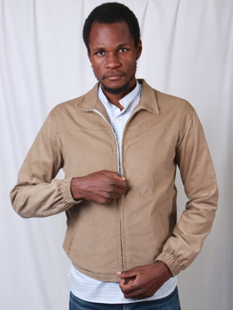 Cladshati Beige Corduroy Jacket - Image 2