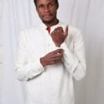 Cladshati Polka dot cream shirt