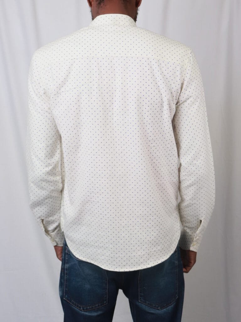 Cladshati Polka dot cream shirt - Image 3