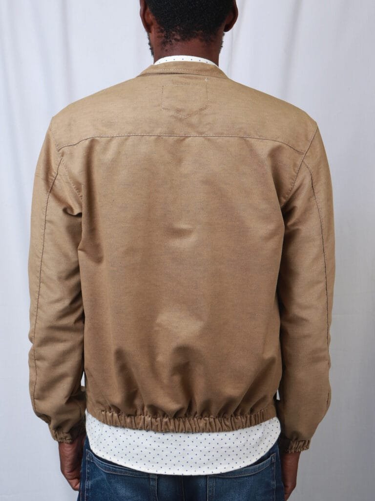 Cladshati Brushed Cotton Beige Jacket - Image 3