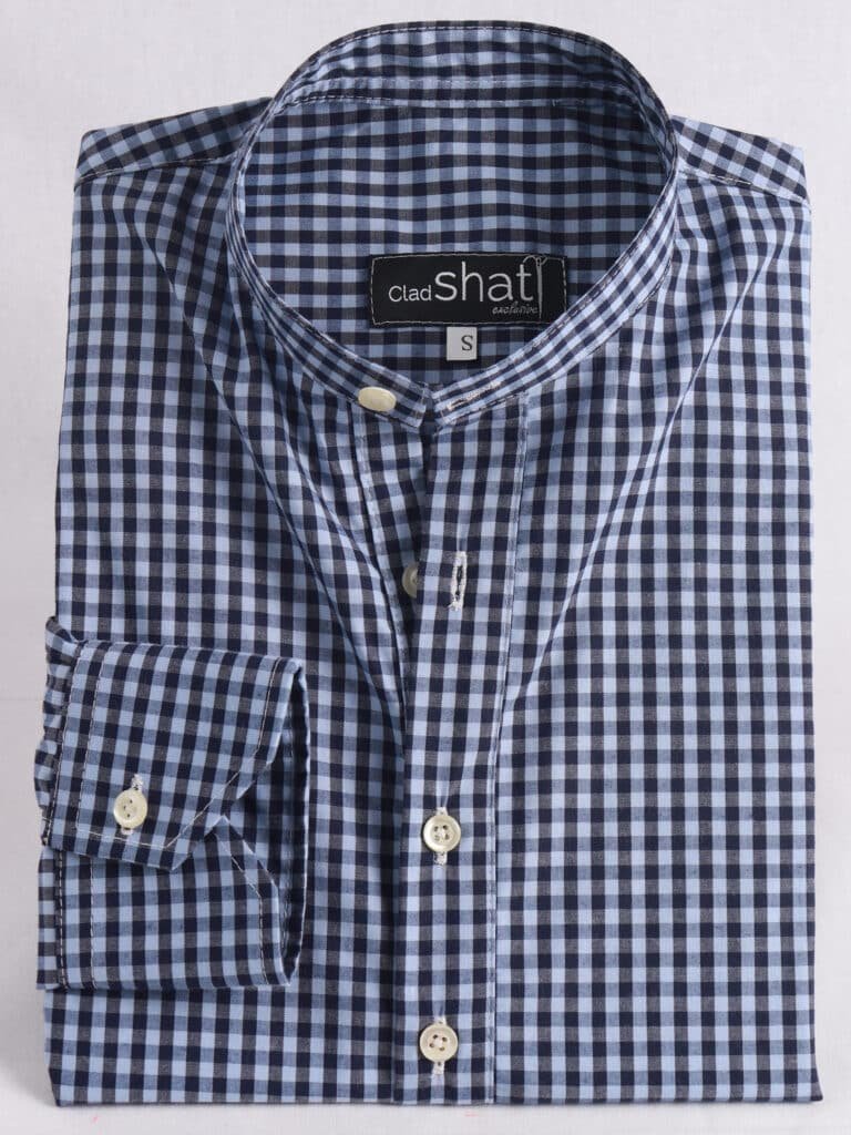 Cladshati Blueish checked shirt - Image 2