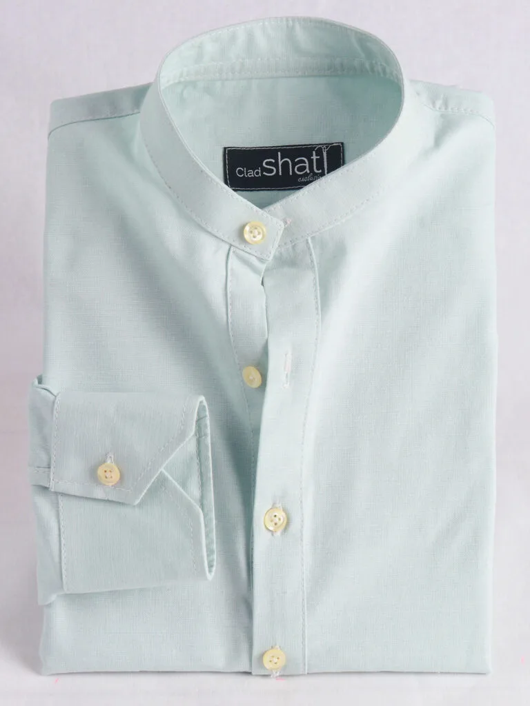 Cladshati Lime Cream Popover Shirt - Image 4