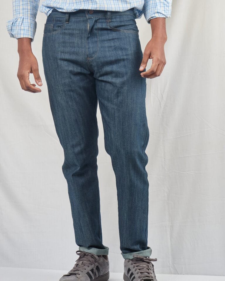 Cladshati Greenish Tint darkwash jeans - Image 3