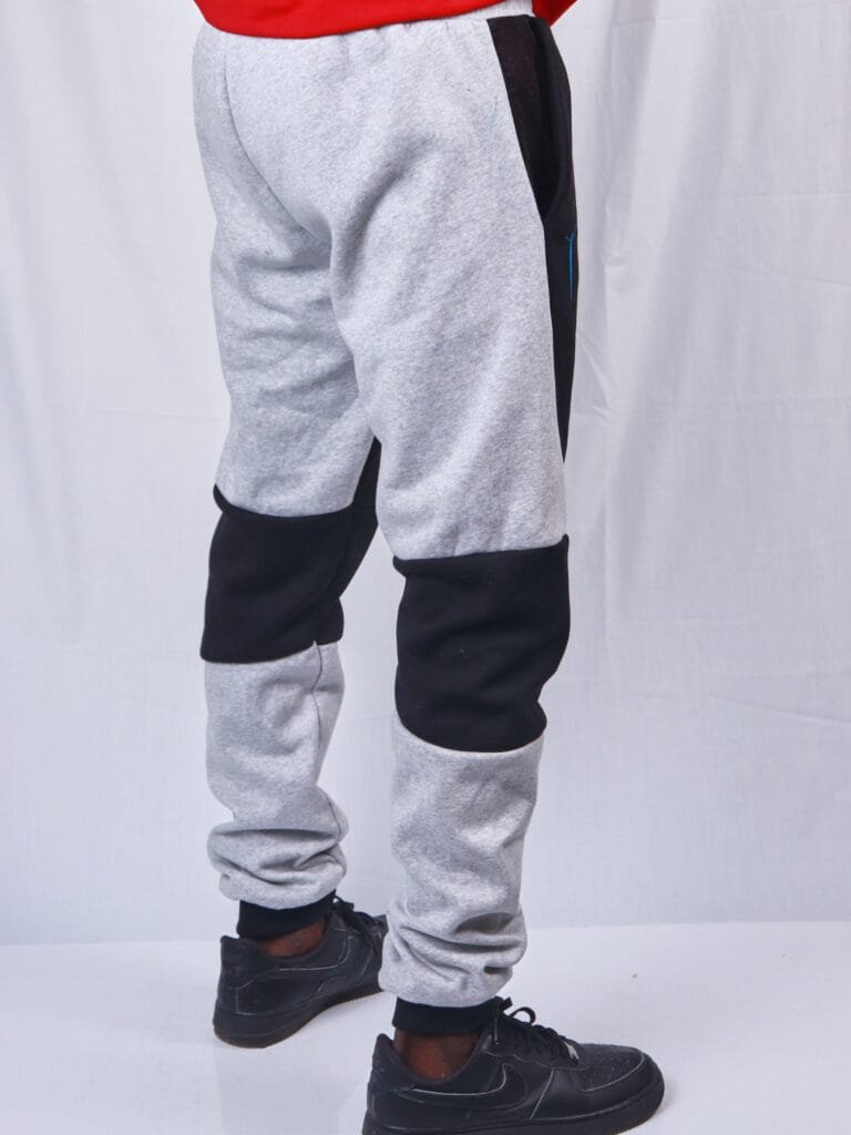 Cladshati Sweatpants contrasting colors gray- Black - Image 3