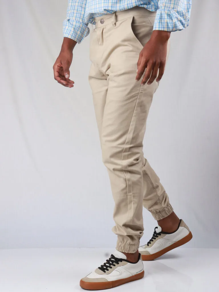 Light Beige jogger pants - Image 3