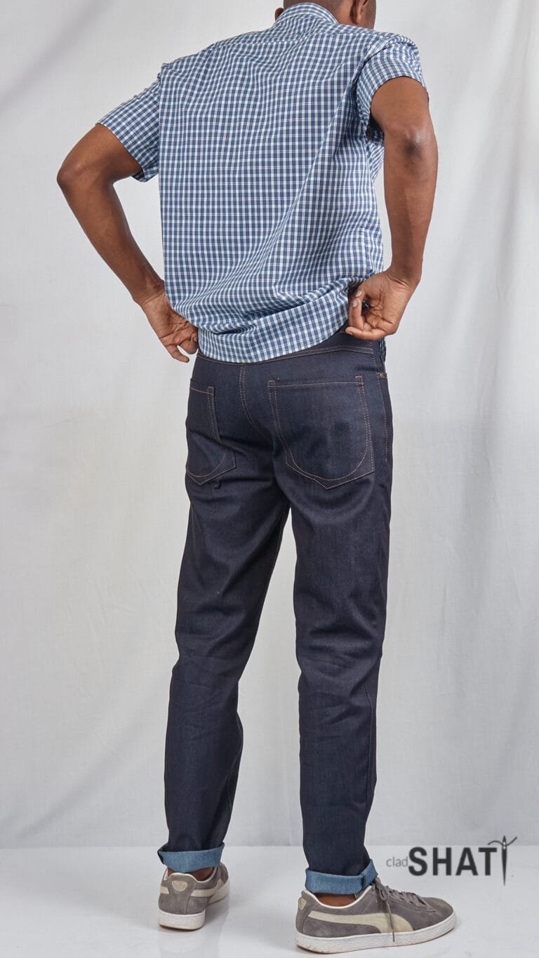 Cladshati Classic Dark Wash Jeans - Image 3