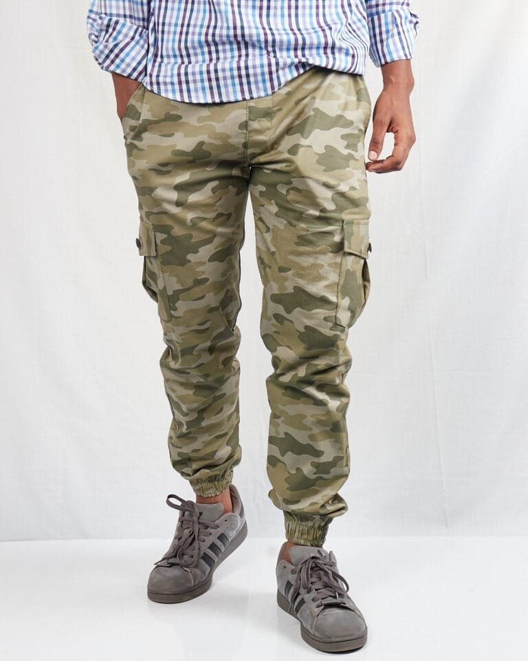 Camouflage Combat With Side Pocket Jogger Pants