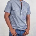 Chambray Denim two Pockets Shirt