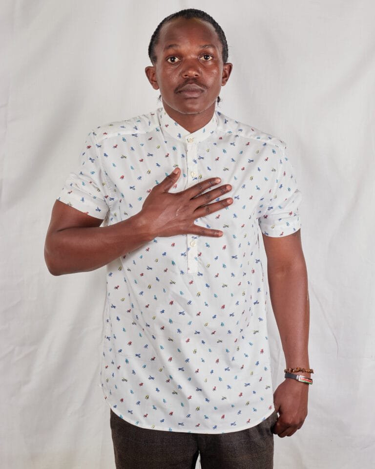 White Beach Chair printed pop-over Mens Shirt - Image 2