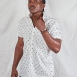 White Beach Chair printed pop-over Mens Shirt