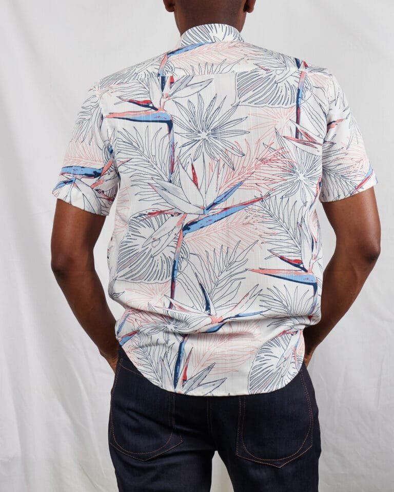 Men's Leaf Outline Print Shirt - Image 5