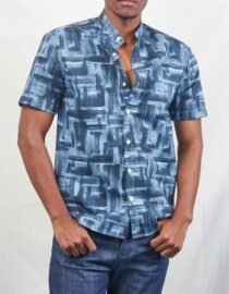 Elevate Your Wardrobe with Our Abstract Printed Cotton Casual Shirt