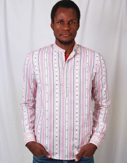 Cladshati pink star pop over shirt