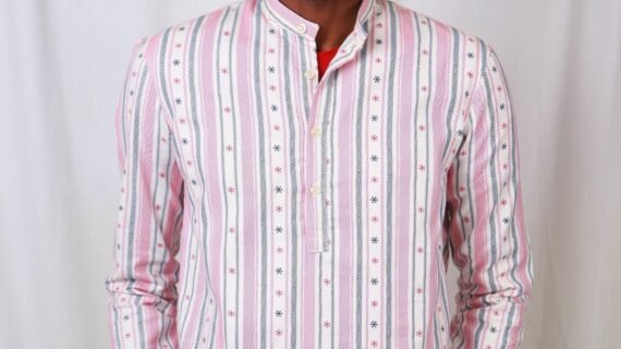 Cladshati pink star pop over shirt