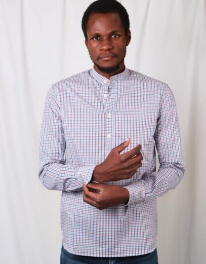 Cladshati five color Checked popover shirt