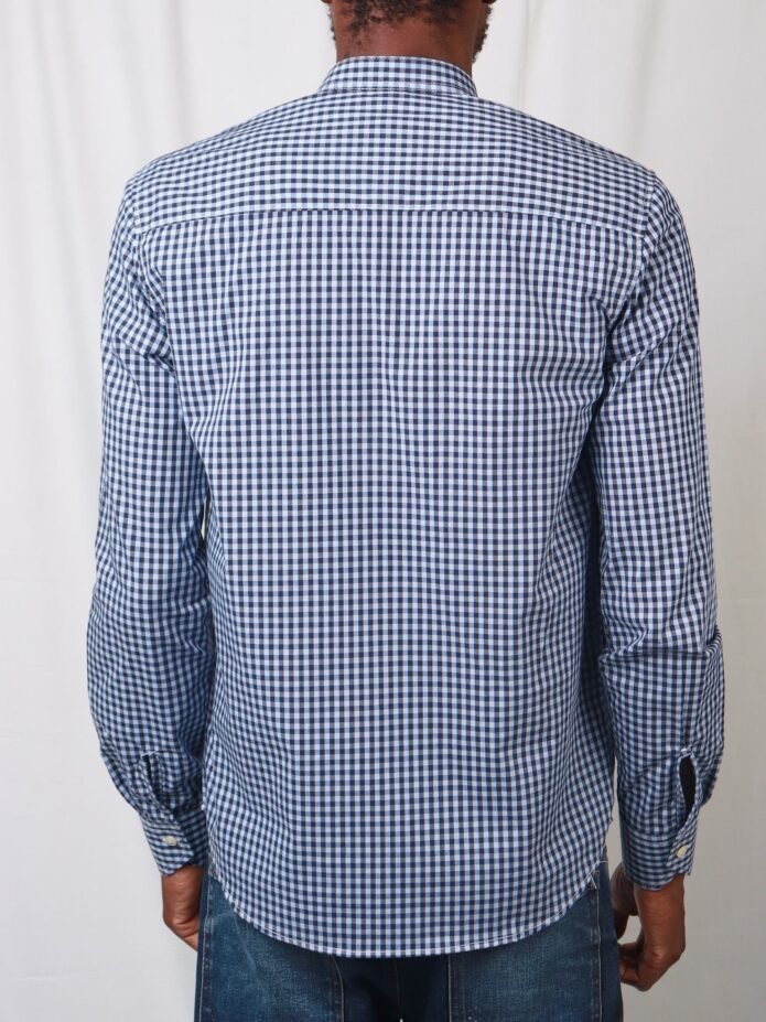 Cladshati Blueish checked shirt - Image 3