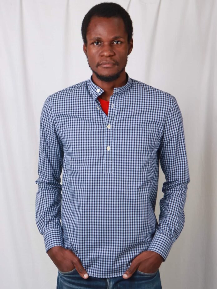 Cladshati Blueish checked shirt - Image 2