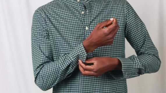 Cladshati Greenish checked shirt