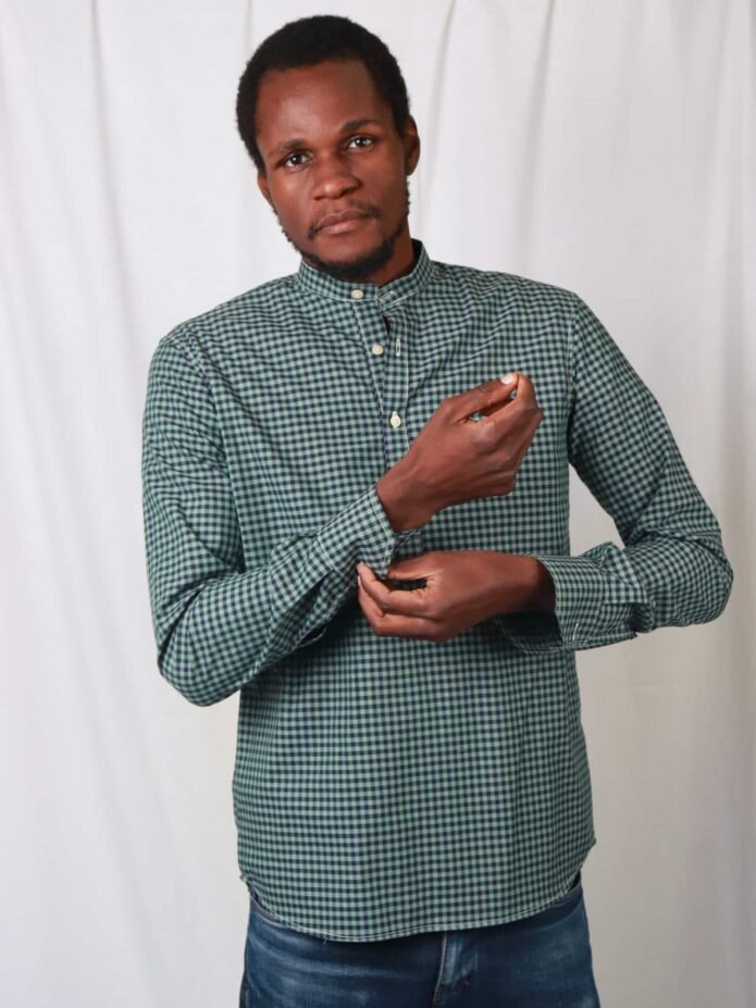 Cladshati Greenish checked shirt