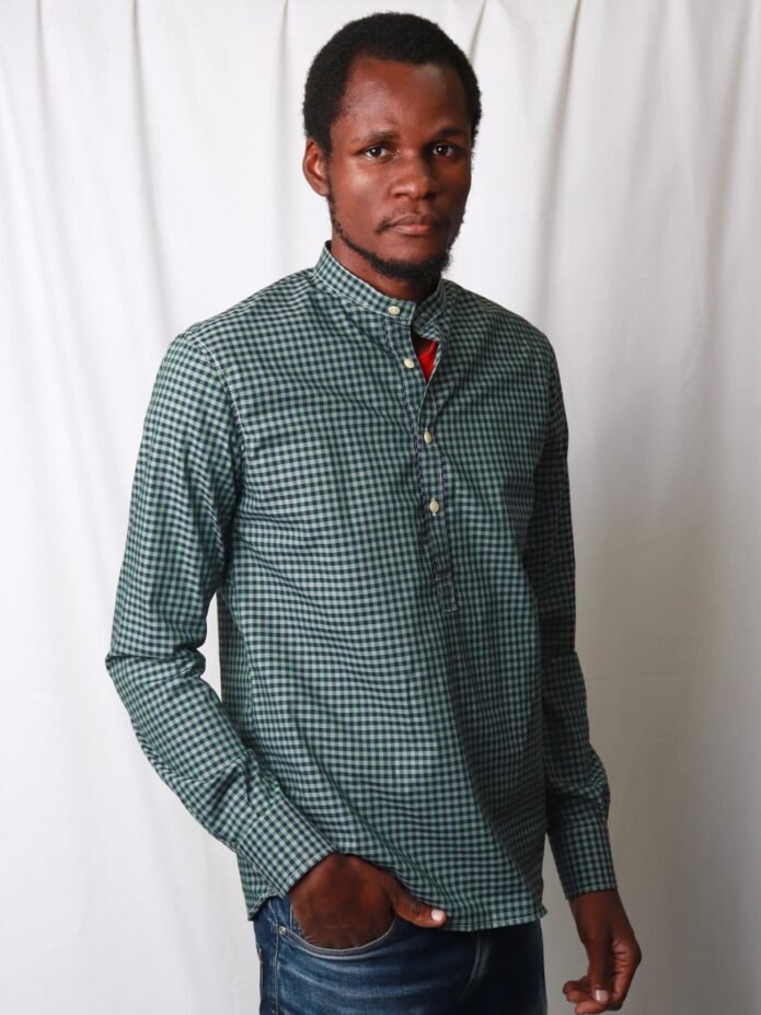 Cladshati Greenish checked shirt - Image 2