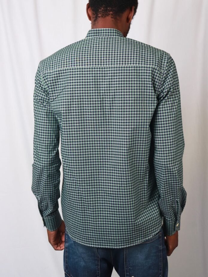 Cladshati Greenish checked shirt - Image 3