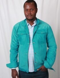 Cladshati Aqua Blue Corduroy Jacket