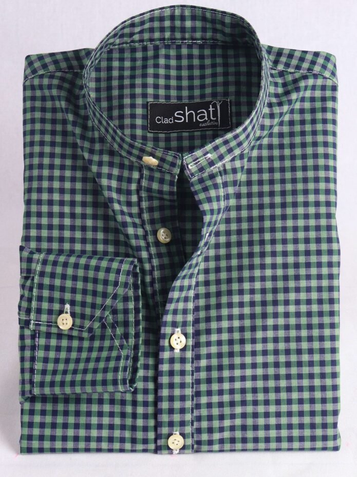 Cladshati Greenish checked shirt - Image 4