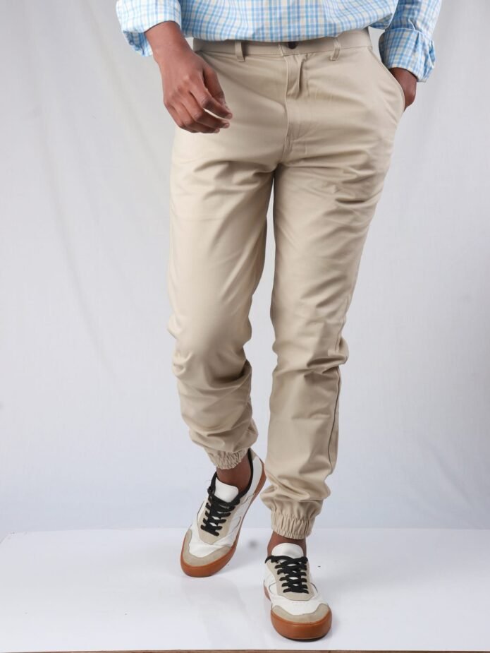 Light Beige jogger pants - Image 2