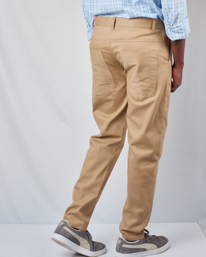 Beige Khaki Men's pants - Image 3