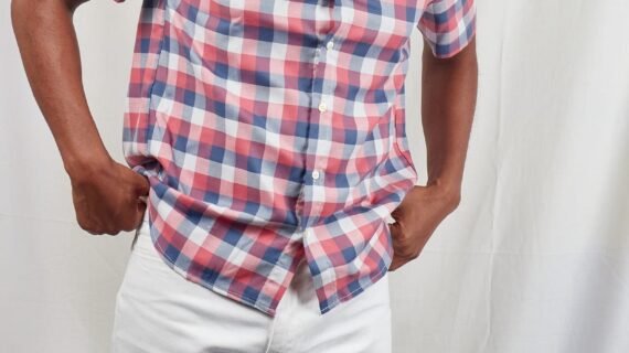 Stylish Summer Essential: Red White and Blue Plaid Shirt