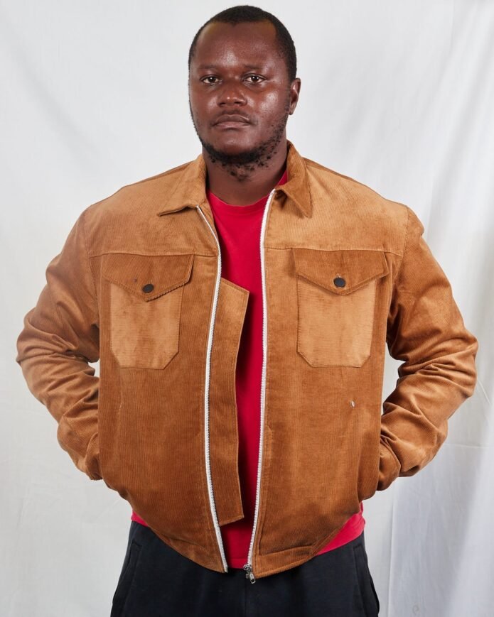 Brown tan corduroy jacket - Image 3
