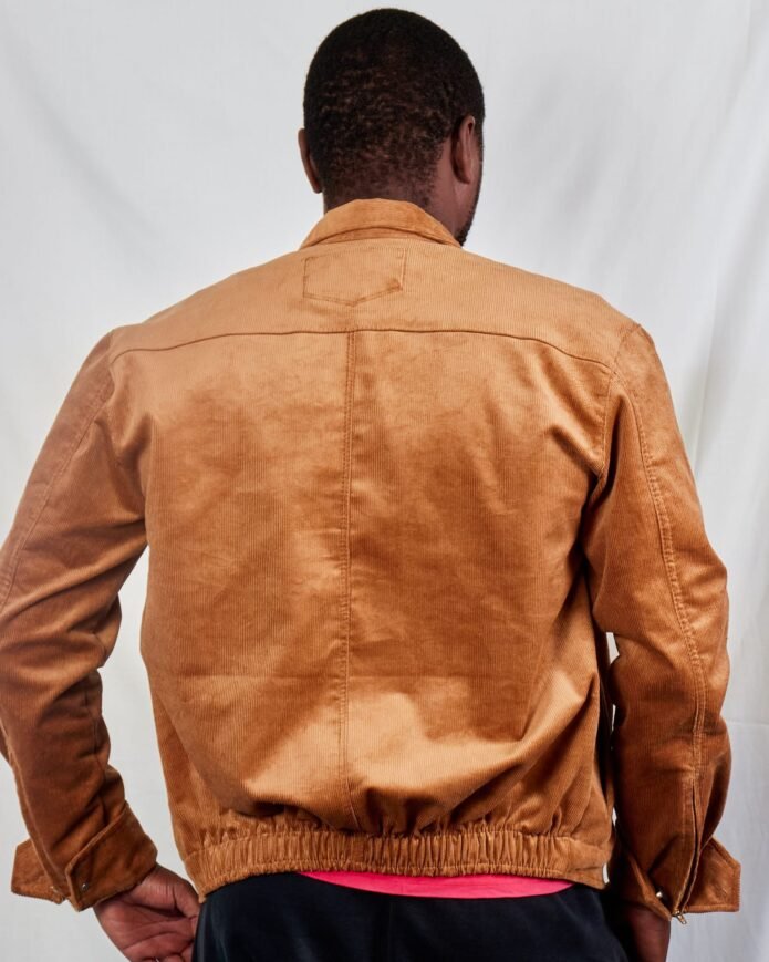 Brown tan corduroy jacket - Image 4