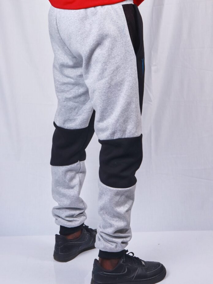 Cladshati Sweatpants contrasting colors gray- Black - Image 3