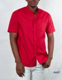 The Crimson Knot – Valentine’s Edition Mandarin Collar Shirt