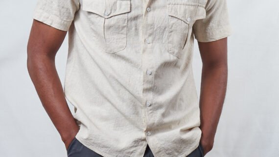 The Artisan Cargo Shirt – Rough Beige Linen