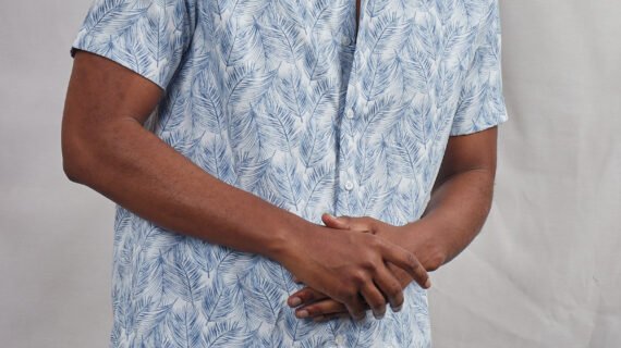 Stylish Leafy Print Men's Shirt